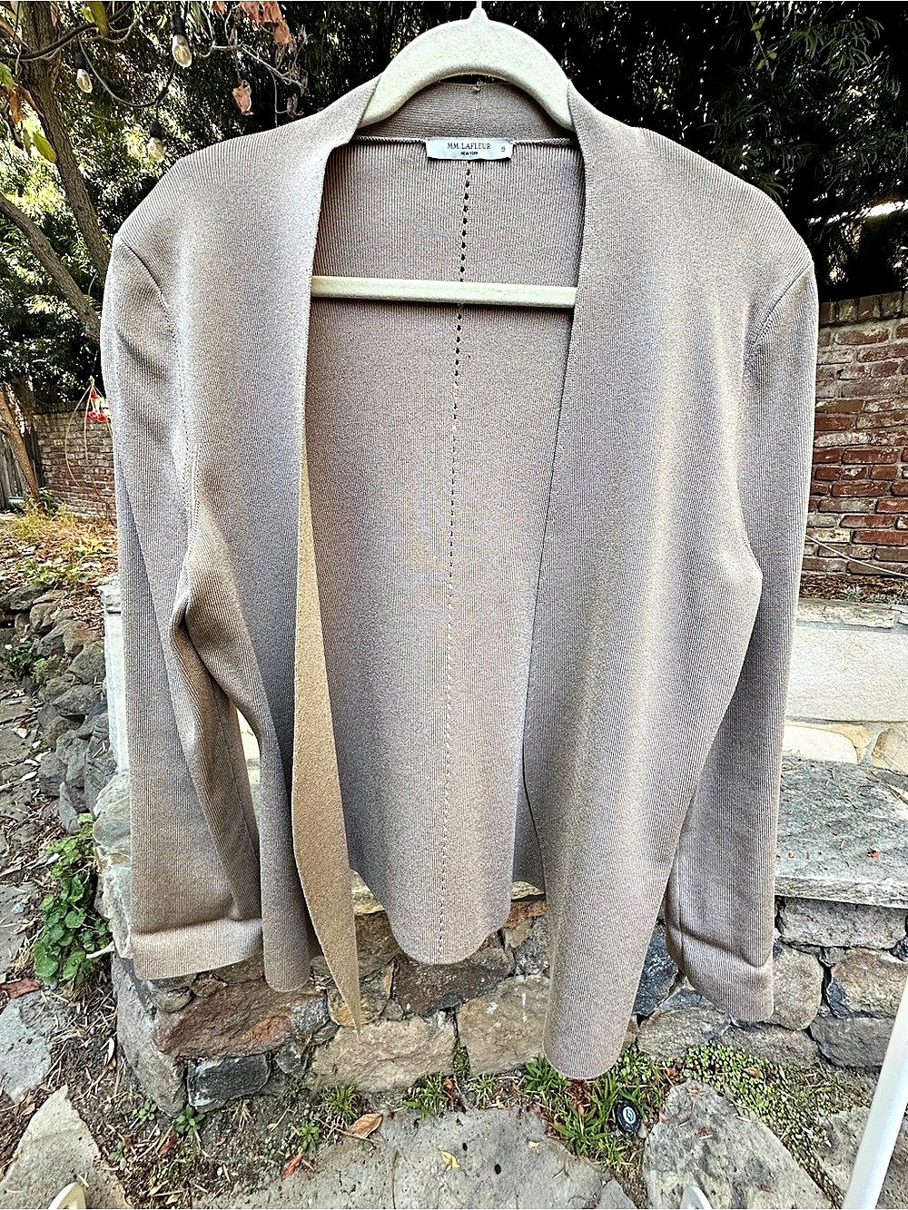 M.M Lefleur Open Front Cardigan in Brown Size XL Like New